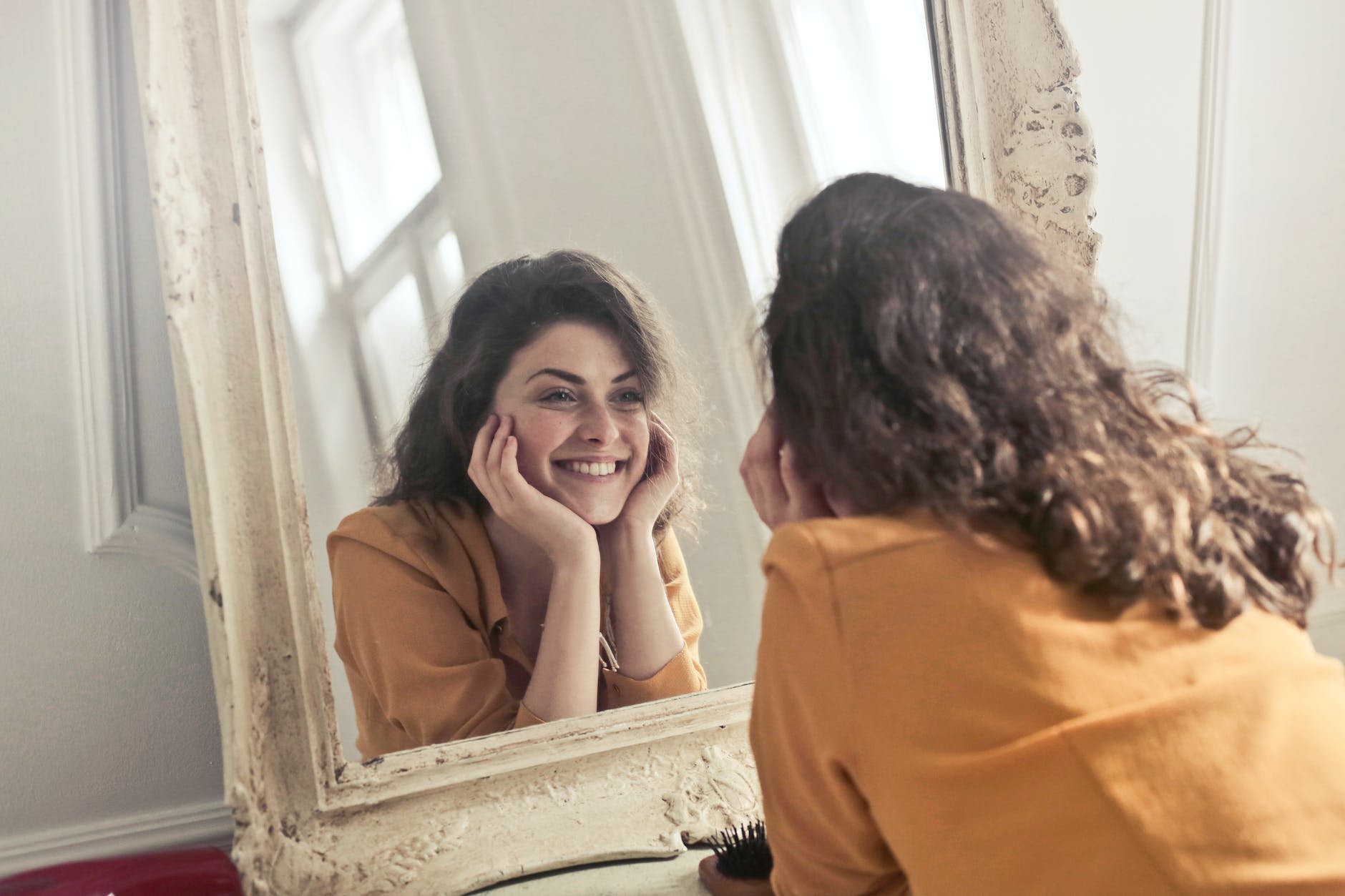 Une personne heureuse.
