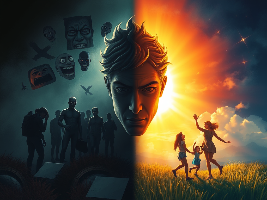 La Lutte entre Sentiments Négatifs et Positifs