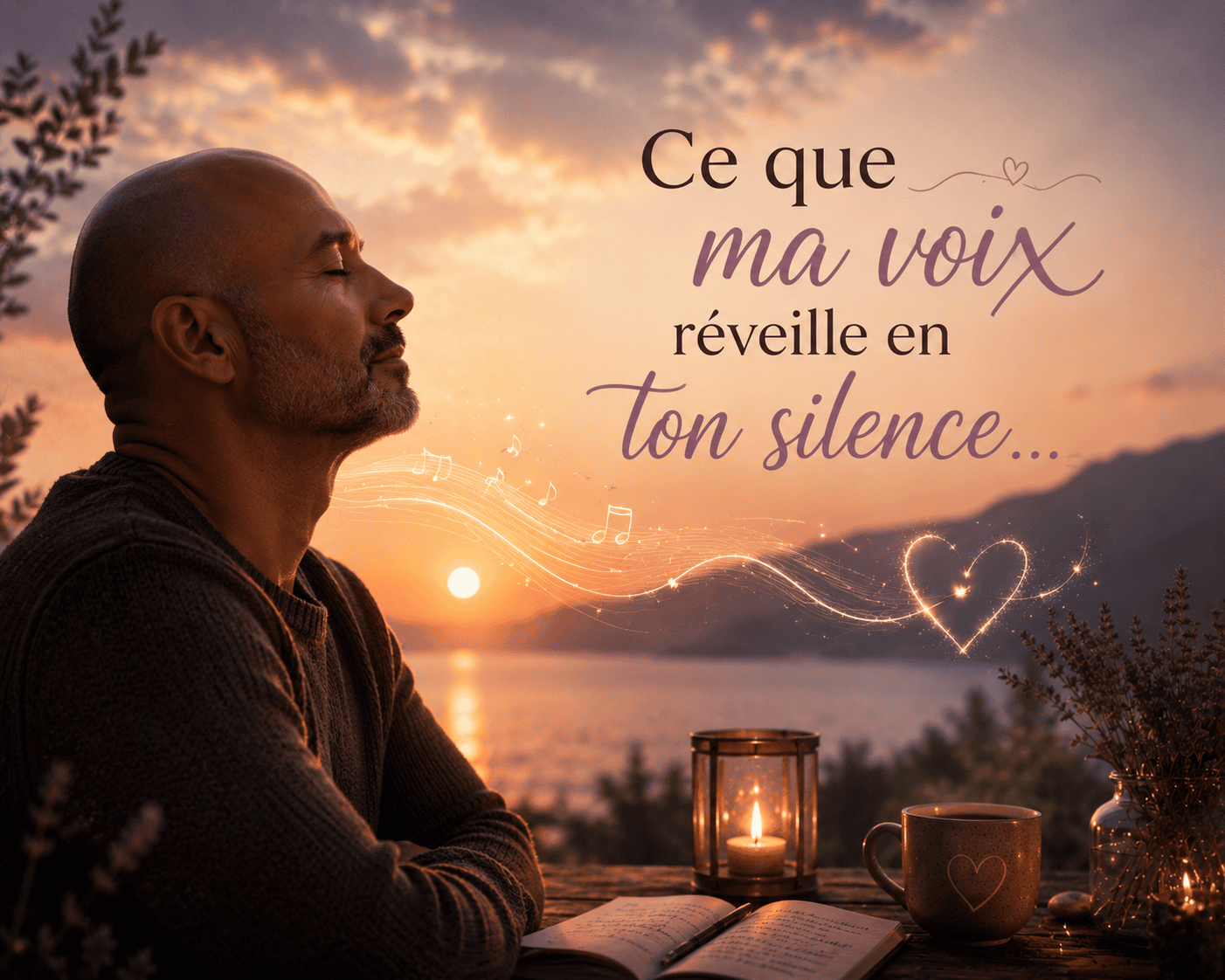 Ce que ma voix réveille en ton silence…