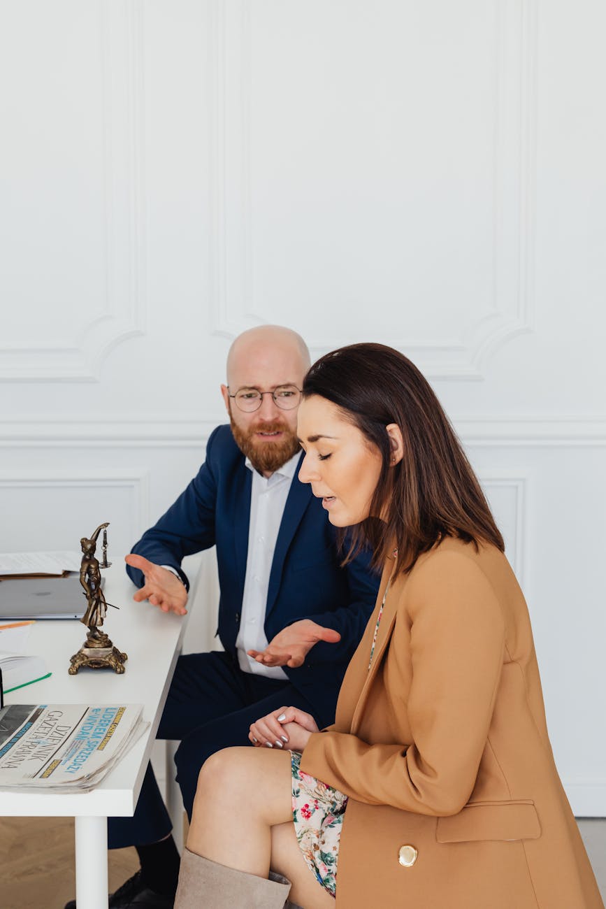 an emotional couple going through a divorce