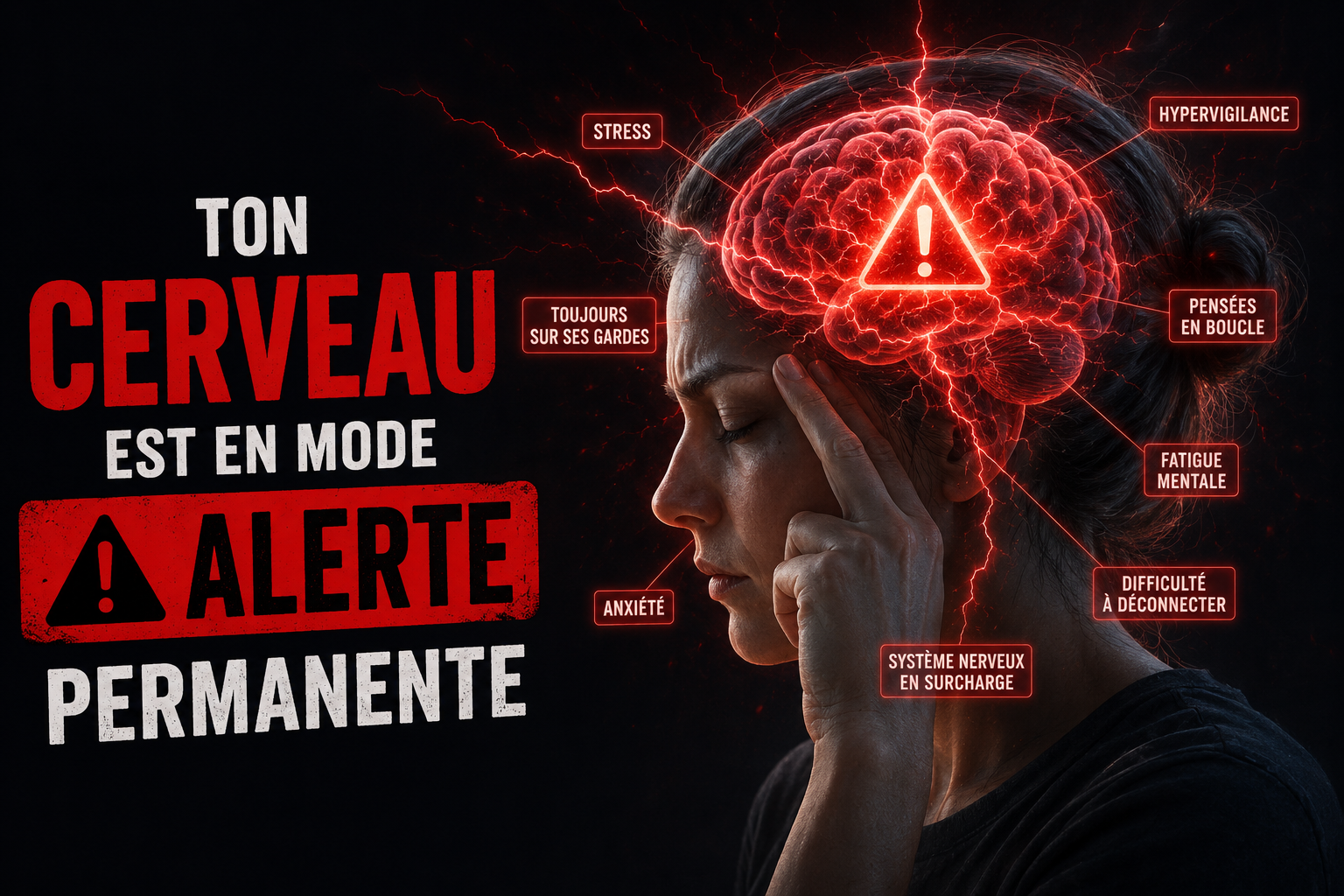 Ton cerveau est en mode alerte permanente