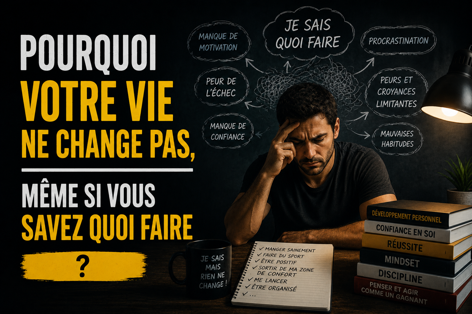 Pourquoi votre vie ne change pas, même si vous savez quoi faire