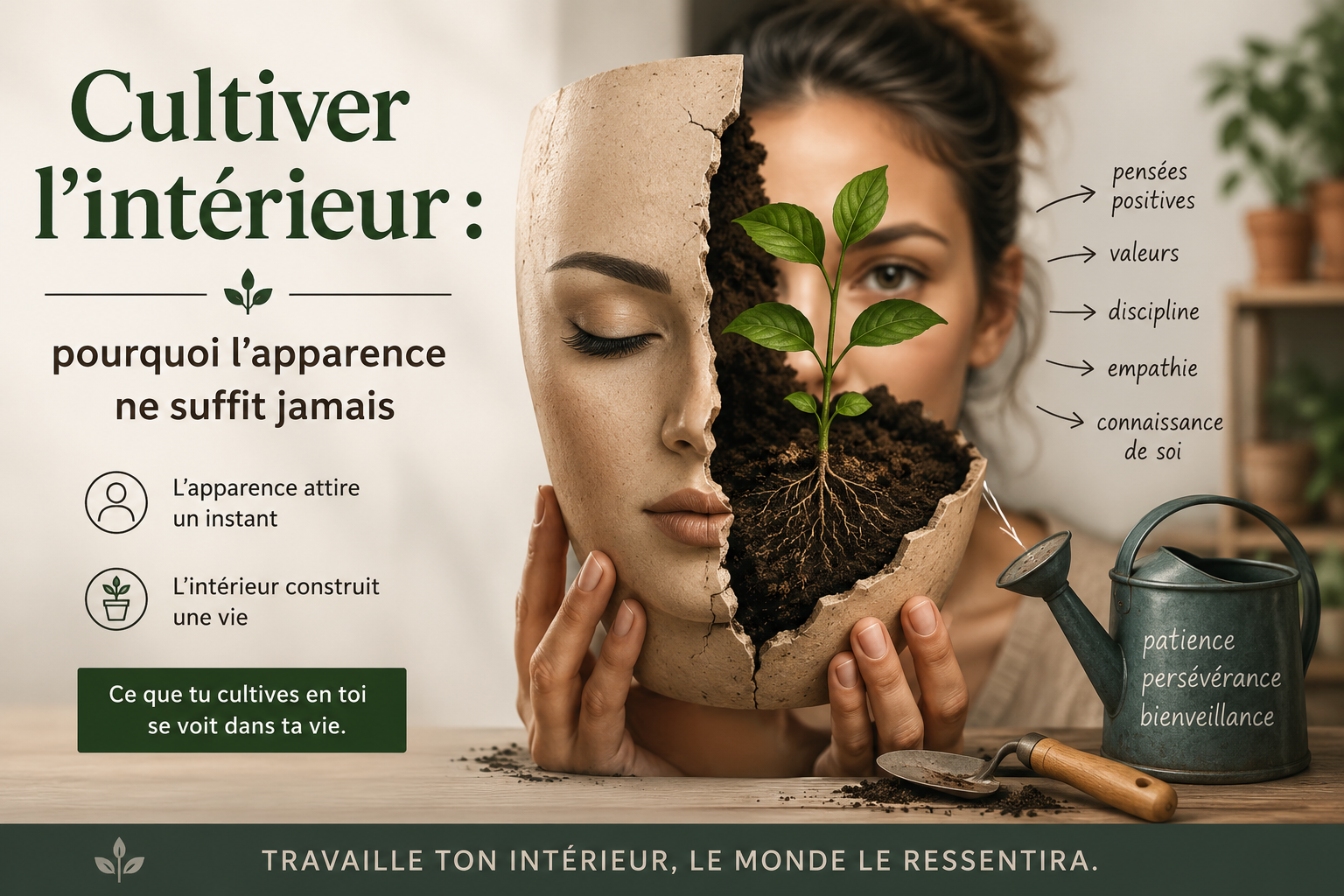 Cultiver l’intérieur : pourquoi l’apparence ne suffit jamais