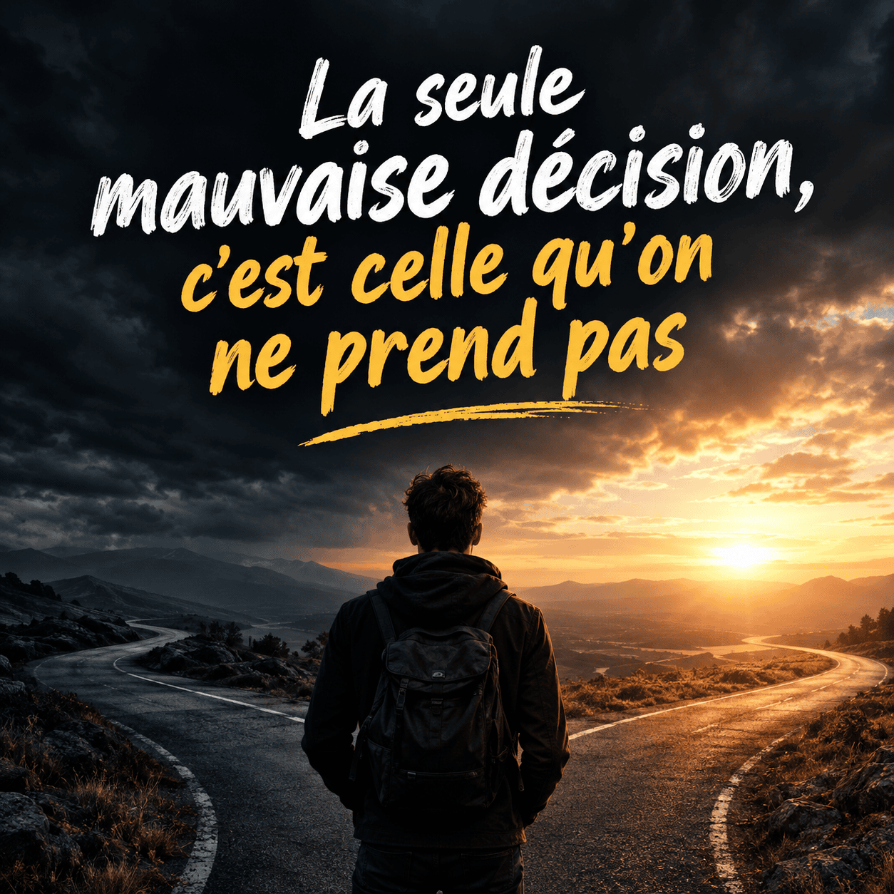 La seule mauvaise décision, c’est celle qu’on ne prend pas